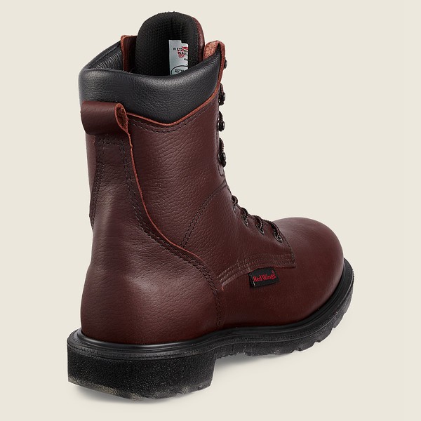 Red Wing Mens Safety Boots - Supersole® 2.0 - 8-inch Toe - Burgundy - IJM824697